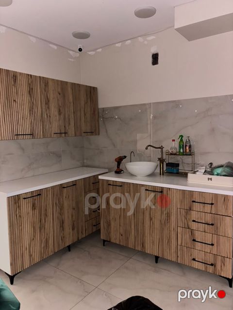 Mətbəx mebel dəsti – modern skandinav üslubu - Material: şaquli — Bakı