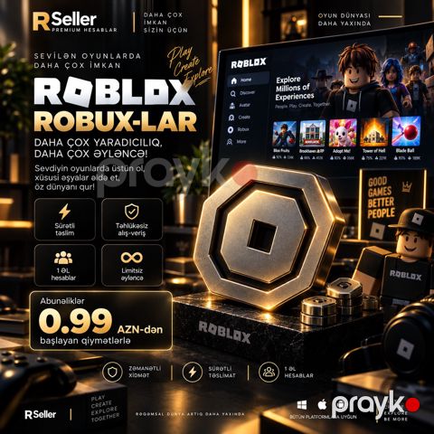 Roblox Robux sifarişi — Bakı