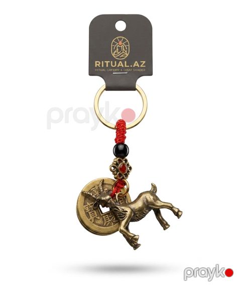 Açar üçün brelok 2570210, metal, bürüncü, 100 mm — Bakı