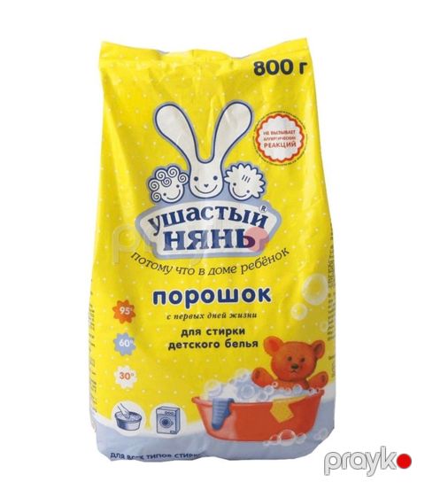 Yuyucu toz uşaq paltarları üçün Ушастый нянь, avtomat, 800 ml — Bakı