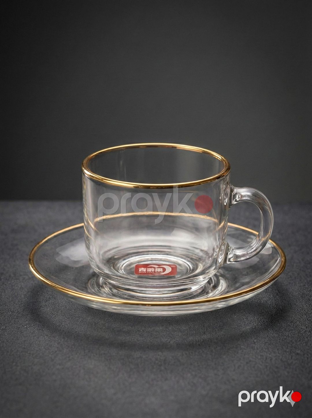 Qəhvə dəsti Deli Glass, şüşə, 6 nəfərlik, 12 parça, şəffaf — Mallar, Bakı (2)
