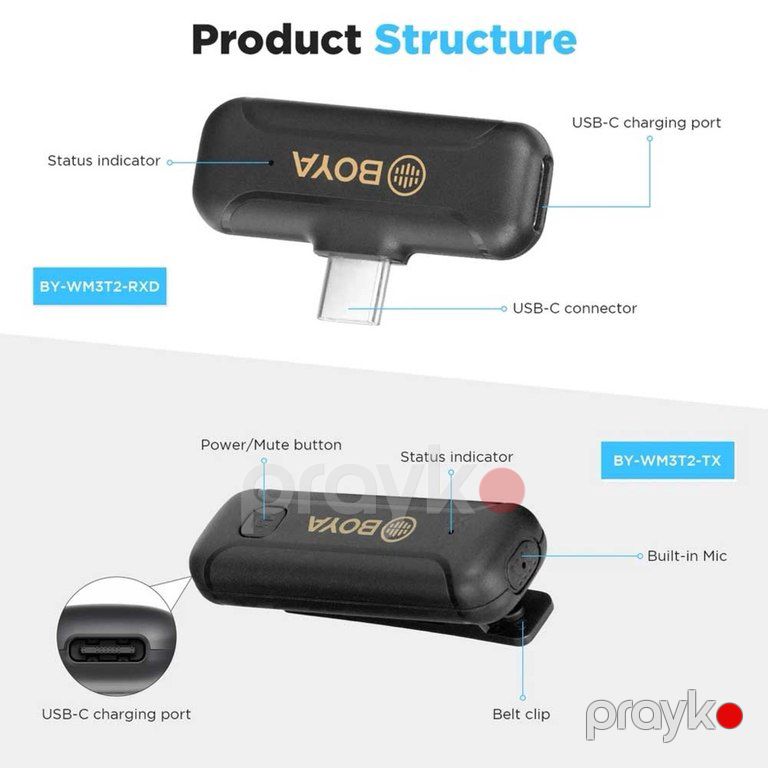 Type-C wireless yaxa mikrofonu — Səs texnikası, Bakı (3)
