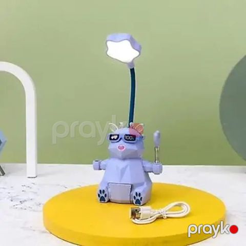 Uşaq gecə lampası RAX016, akril/plastik, bənövşəyi, 10 sm — Bakı