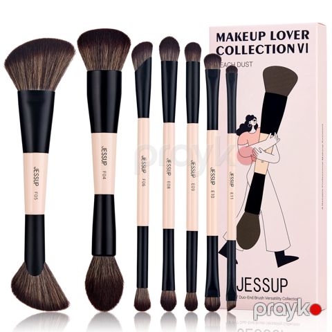 Makiyaj üçün ikitərəfli fırça Jessup Beauty Peach Dust Versatility Collection T600 — Bakı