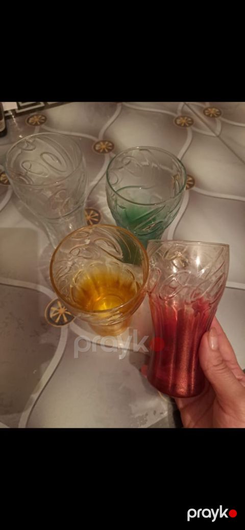 Stəkanlar, rəng - Ağ, Şüşə, 4 ədədli dəst, 200 ml, Türkiyə — Sumqayıt