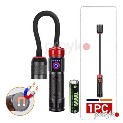 LED fənər USB şarj olunan elastik boyunlu, super parlaq və portativ işıqlandırma - prl_0539 — Bakı