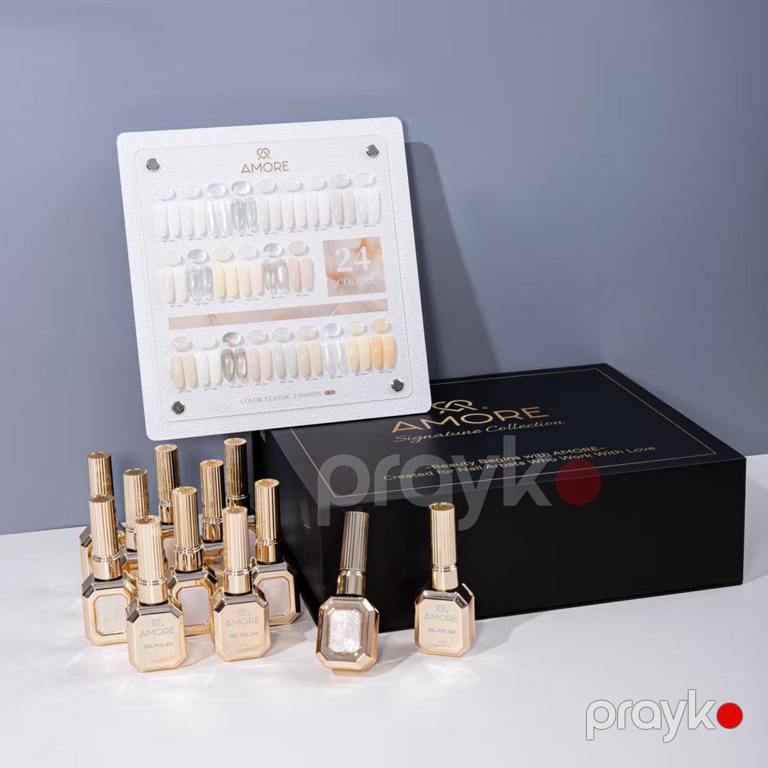 Gel lak dəsti Amore Signature Collection, pastel çalarlar, 12 ml x 24 rəng — Mallar, Bakı (3)