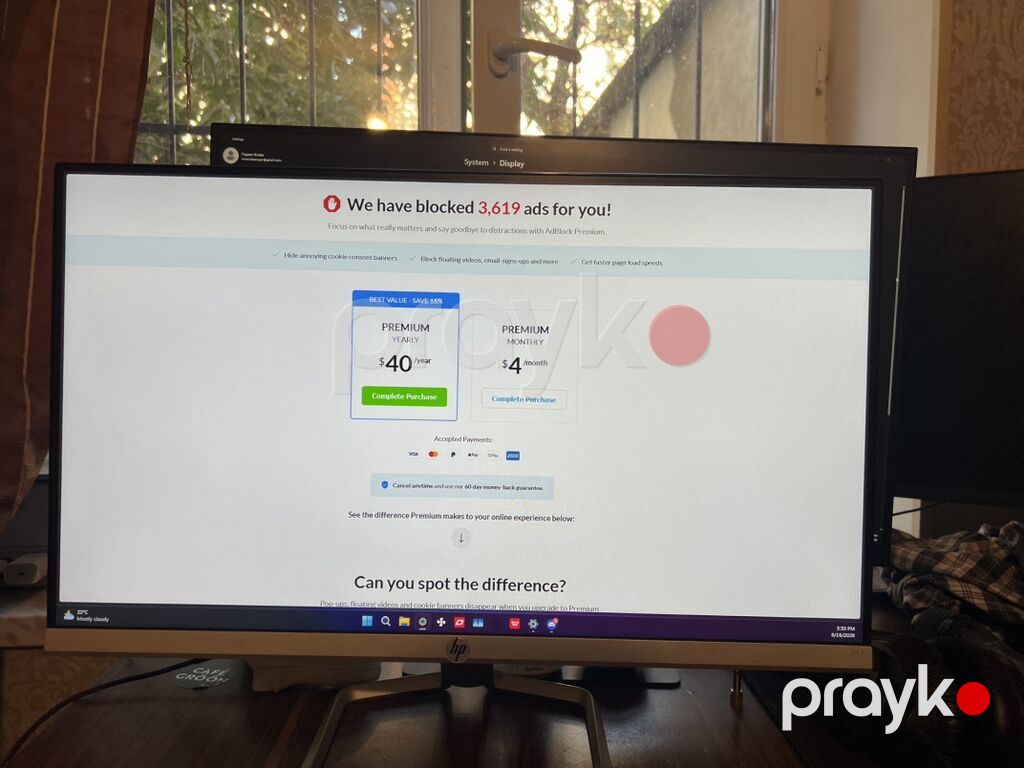 HP 24ea 23.8" IPS monitor - Ekran: 23.8 düym, IPS panel, Full HD — Monitorlər, Bakı (4)