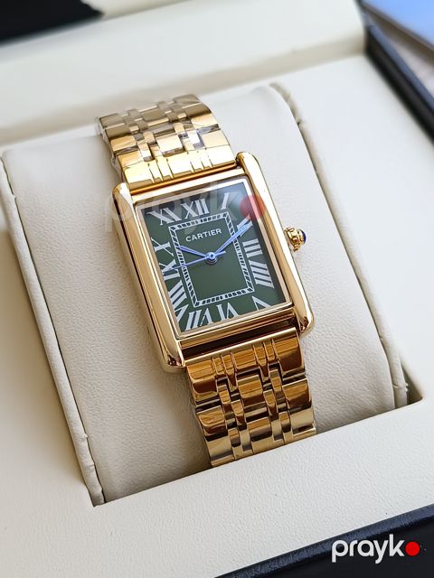 Kişi qol saatı D02502 Gold/Green — Bakı