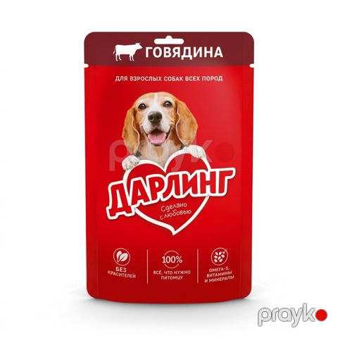 Nəm it yemi Purina Darling mal əti ilə 75 q — Bakı