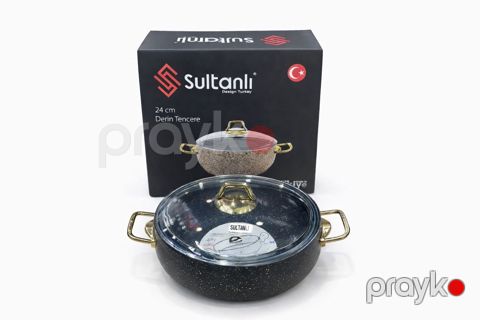 Qazan Sultanlı, qranit örtüklü, qara, 28 sm — Bakı