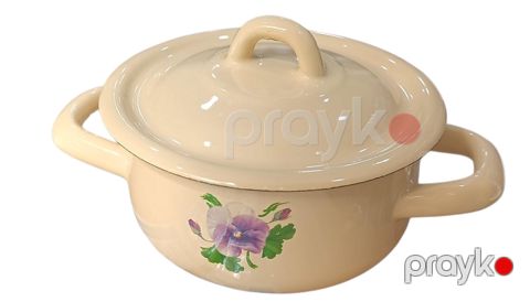 Qazan, mina, krem, 12 sm, 600 ml — Bakı