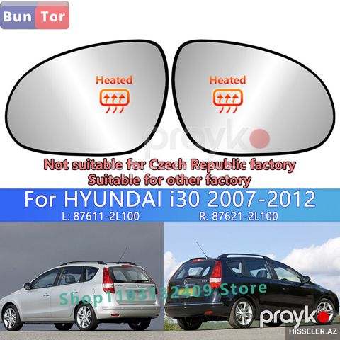 Hyundai i30 yan guzgu ici — Bakı
