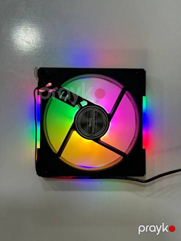 Argb Case Kuler "Loving Cool YD-1200" Black (Programmable Case Fan) — Kompüterlər və noutbuklar, Bakı (6)