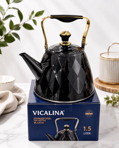 Çaydan Vicalina VL-LX14, 1500 ml, paslanmayan polad, qara — Bakı