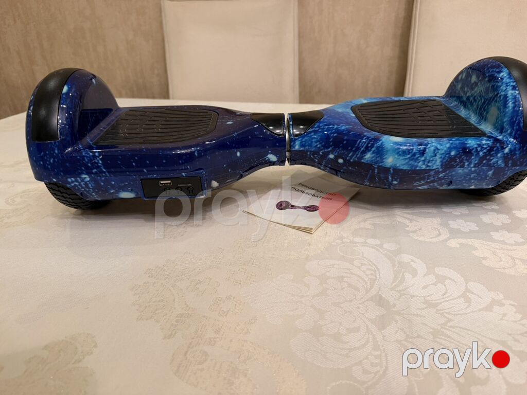 Elektrikli giroskut (hoverboard) – mavi “galaxy” dizayn - Təkər — Hiroskopler, Bakı (7)