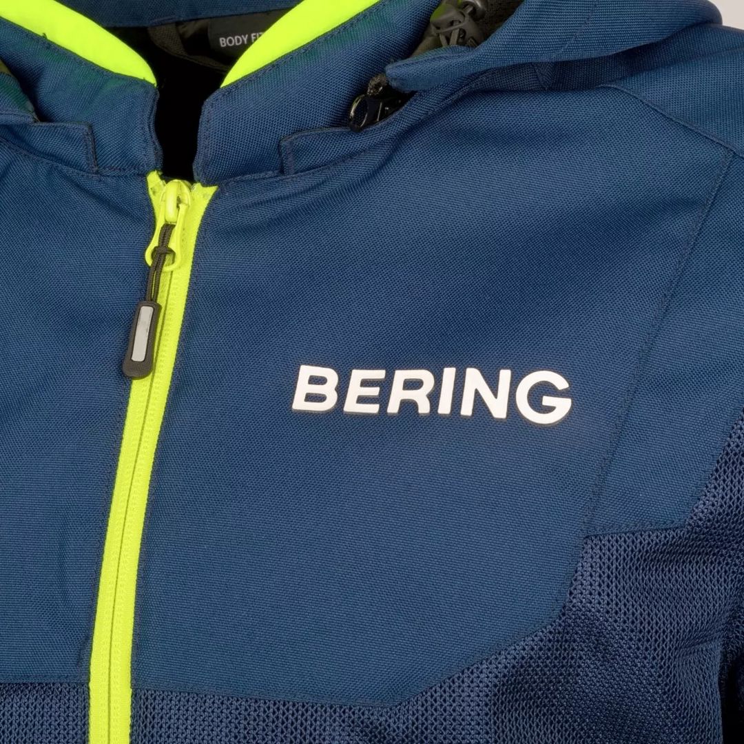 Motosikl gödəkçəsi Bering Bluuson Profil Marine/Fluo, L — Mallar, Bakı (3)