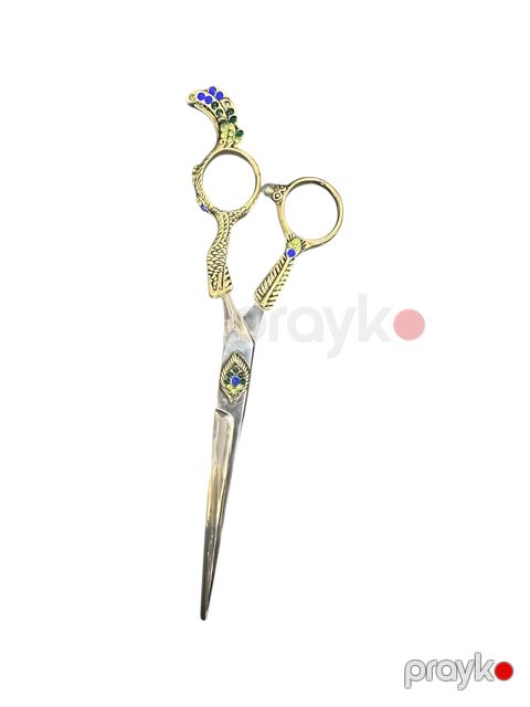 Saç kəsimi üçün qayçı XZN_91014, qaşlı və bəzəkli, 6" — Bakı