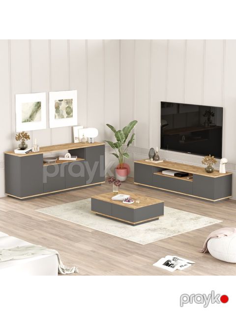 Mebel dəsti 00002, qəhvəyi, 3 parça — Bakı