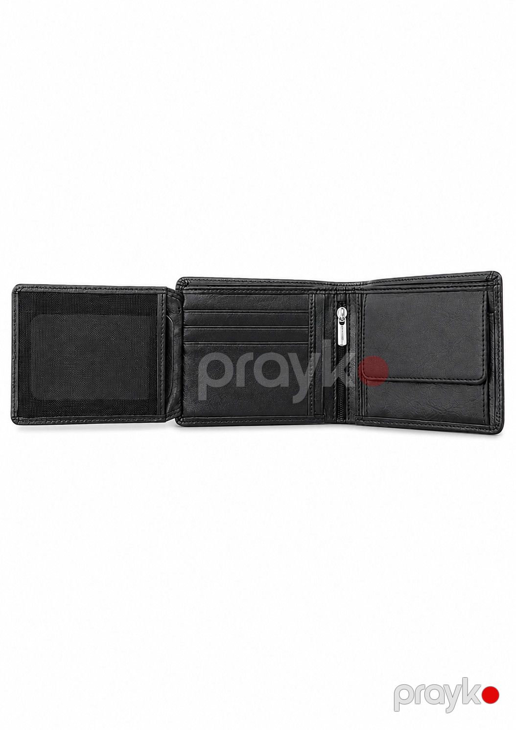 Pulqabı T-127 KR-01, qara, dəri, 12x9.5 sm — Mallar, Bakı (3)