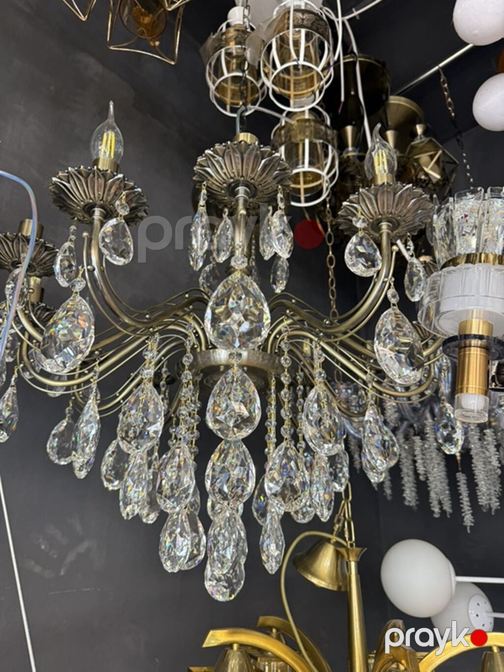 Çılçıraq, 6 lampa, Metal — Tavan is?qlar? v? cilc?raqlar, Bakı (2)