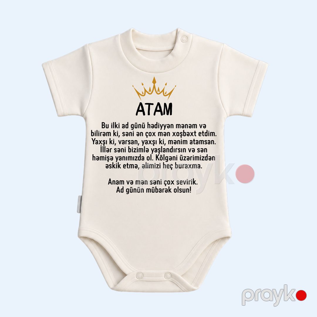 Bodi Atam, ağ, pambıq, ölçü 0-3 ay — Mallar, Bakı