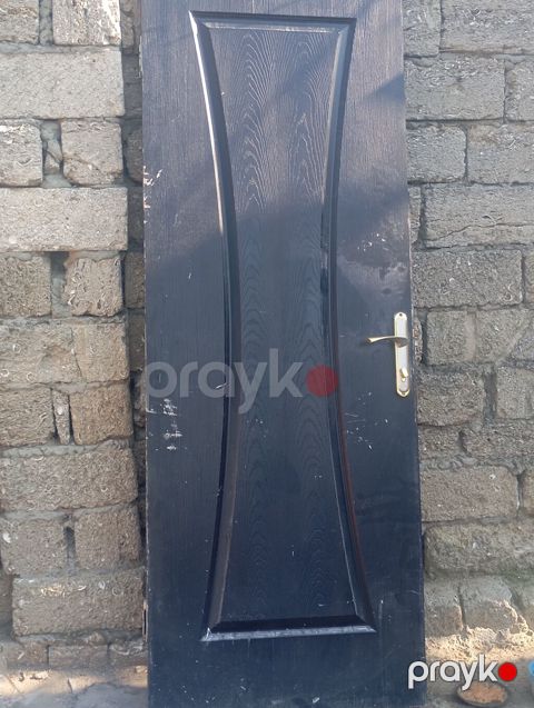 Qapı – daxili istifadə üçün, klassik dizayn - Rəng: qara (ağac — Digah