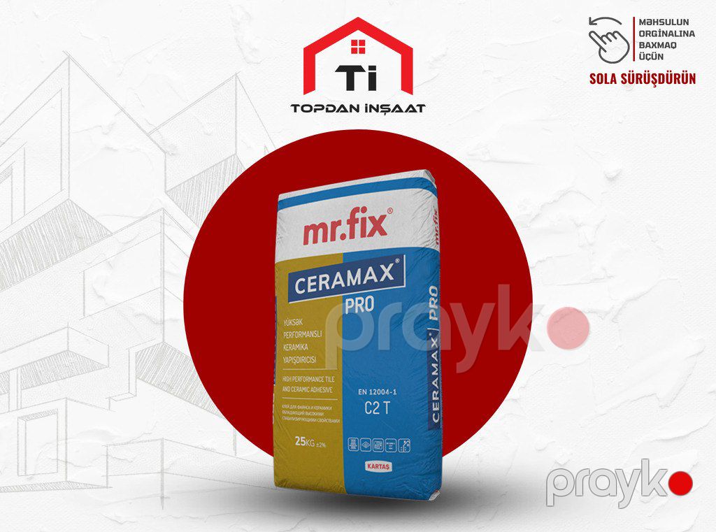 "Misterfix Coramax pro" keramika yapışdırıcısı — Təmir və inşaat, Bakı (2)