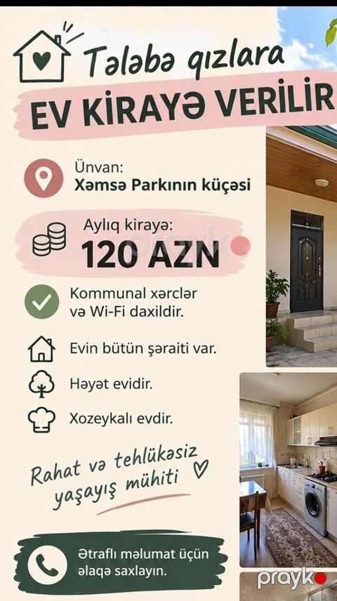 Telebe qizlara kiraye verilir — Gəncə