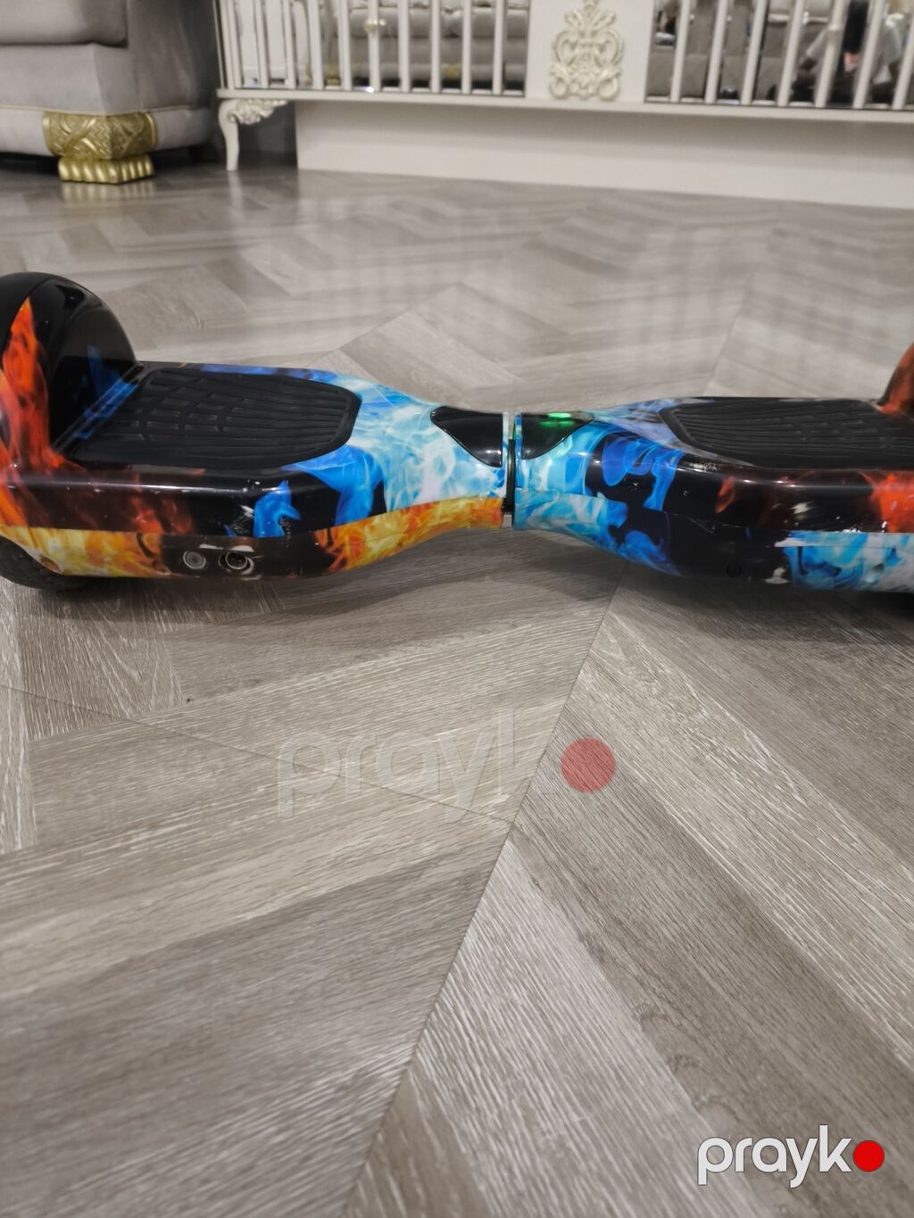 Hoverboard (öz-özünə tarazlanan skuter) - Korpus: “od və buz” temalı — Hiroskopler, Bakı (3)