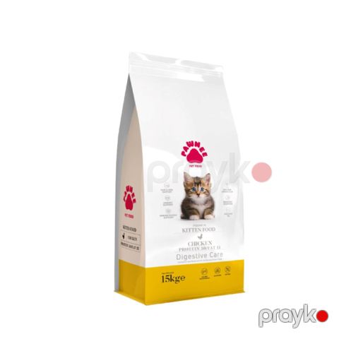 Quru yem Pawnee Premium Kitten Chicken Digestive Care, 1 kq, tökmə/paket, toyuq — Bakı