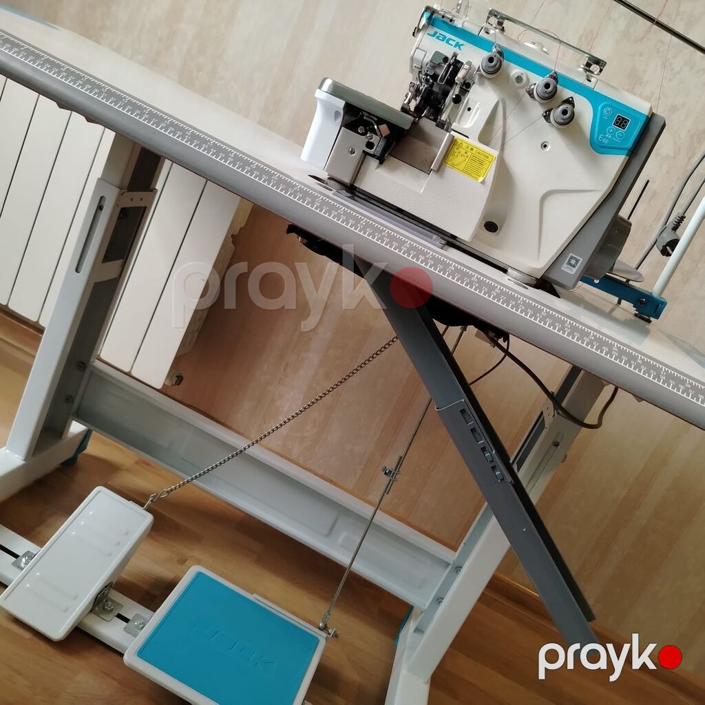 Jack W4 sənaye coverstitch maşını – stol və pedallı tam komplekt — Tikiş və işəmə maşınları, Bakı (8)