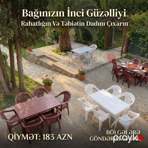 Masa və oturacaqlar — Bakı