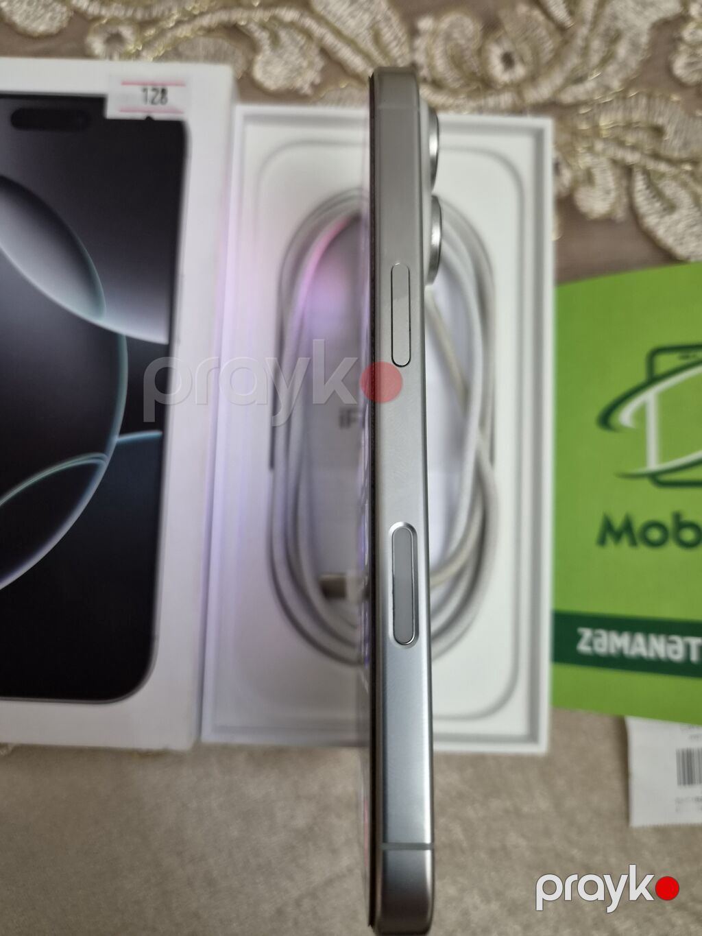 IPhone 16 Pro, 128 GB, Ağ, Zəmanət — Apple iPhone, Gəncə (8)
