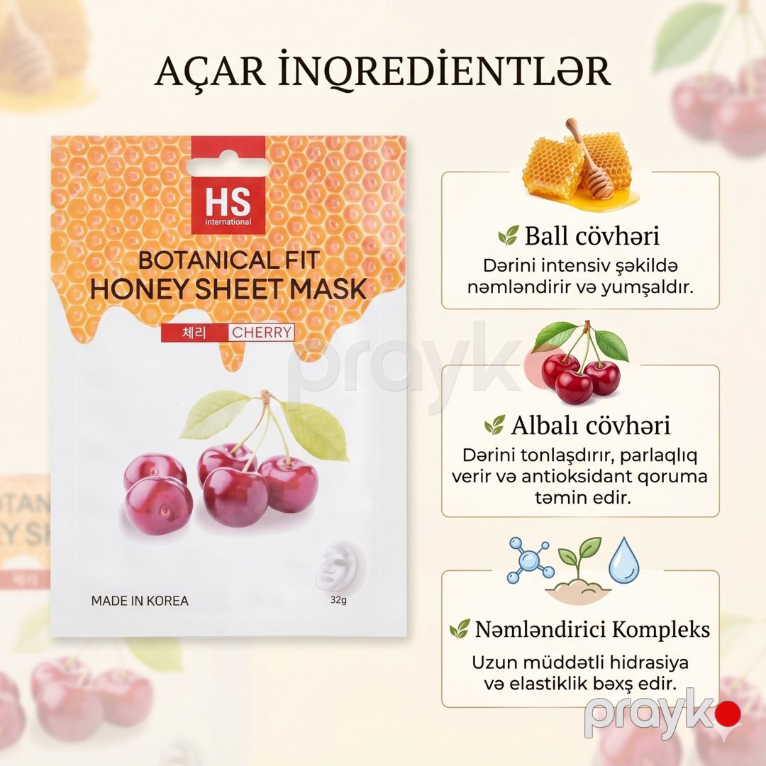 Parça maska HS International Botanical Fit Bal və Albalı ilə 23 q — Mallar, Bakı (3)