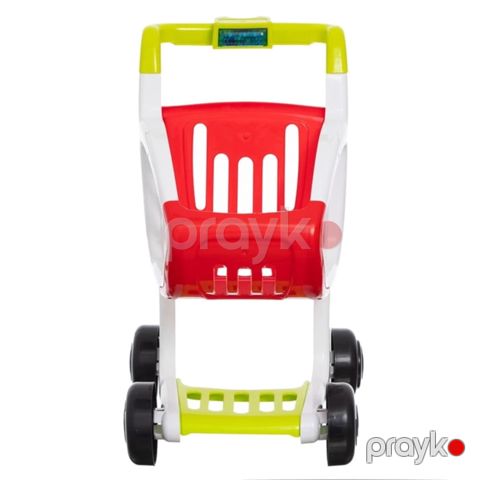 Uşaq üçün supermarket alış-veriş arabası Smoby FP73927, plastik, qırmızı, 4+ yaş — Bakı