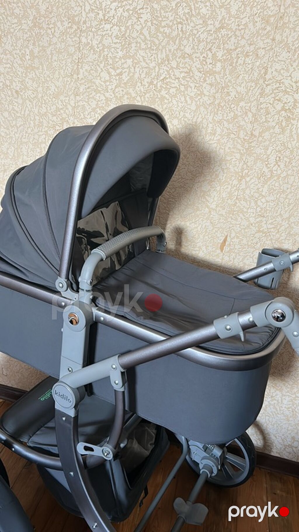 Kidilo 3‑ü 1‑də uşaq arabası dəsti - Rəng: boz/gri - Komplekt: şassi — Arabalalar, Bakı (4)