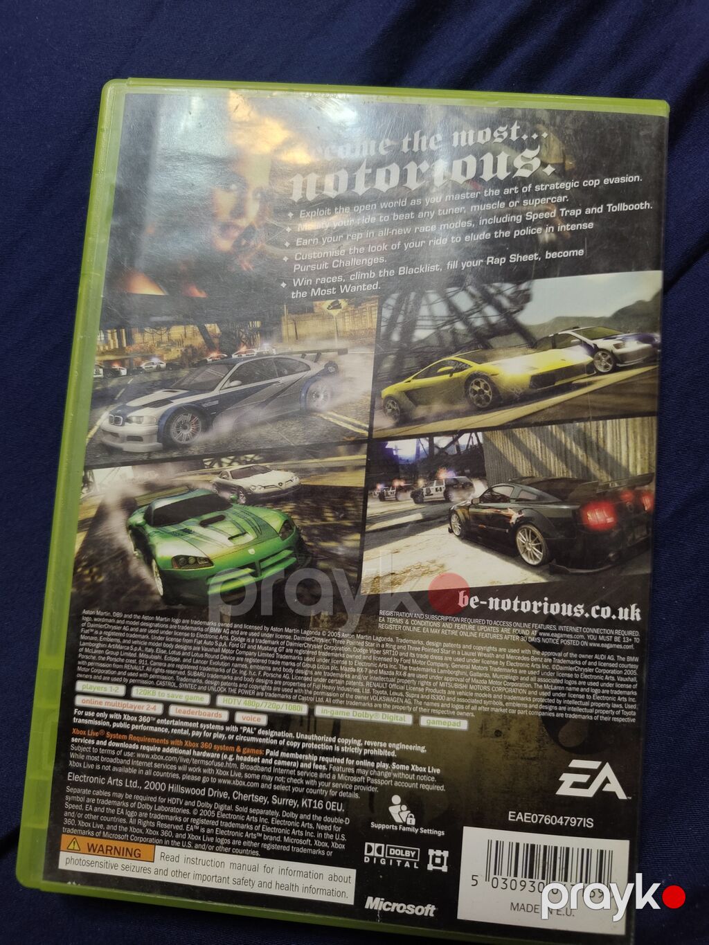 Məhsul: Need for Speed: Most Wanted – Xbox 360 (PAL) ebayda 140 AZN — Konsol oyunları, Bakı (4)
