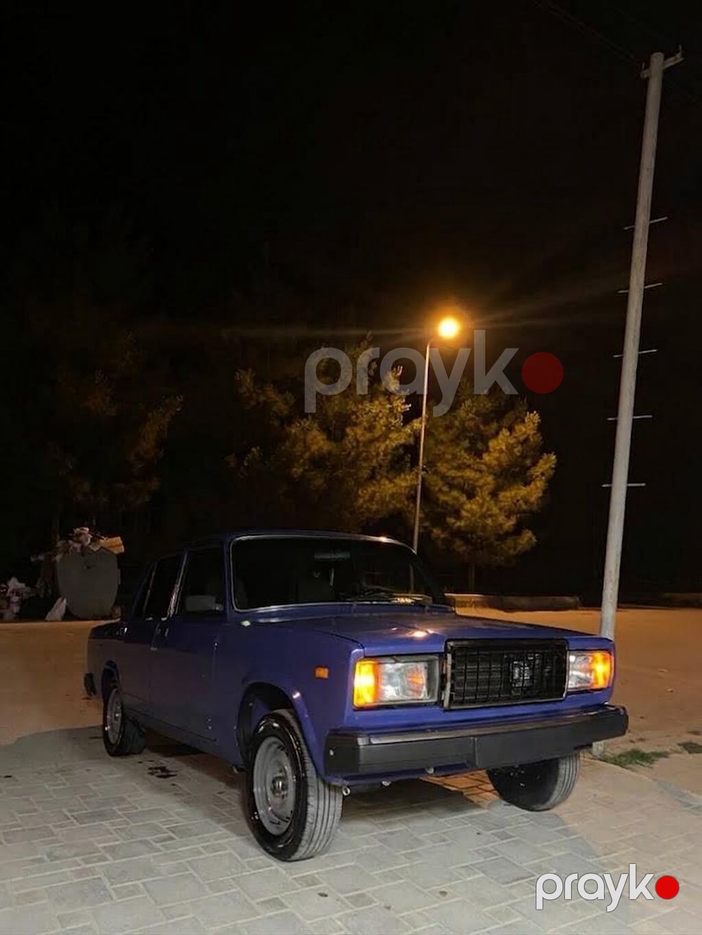 VAZ 2107, dördqapılı sedan, tünd mavi rəng. - Kuzov: klassik “07” — Avtomobillər, Salyan (5)