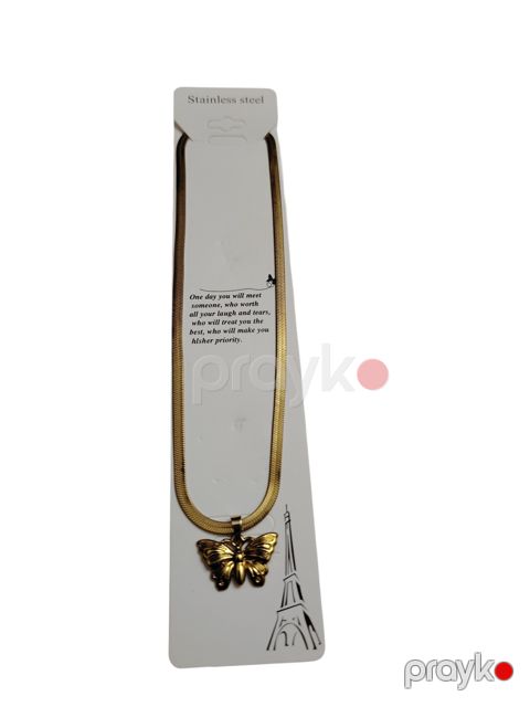 Boyunbağı No brand Qızılı Bijuteriya ərintisi/Metal/Paslanmayan polad 450 mm — Bakı
