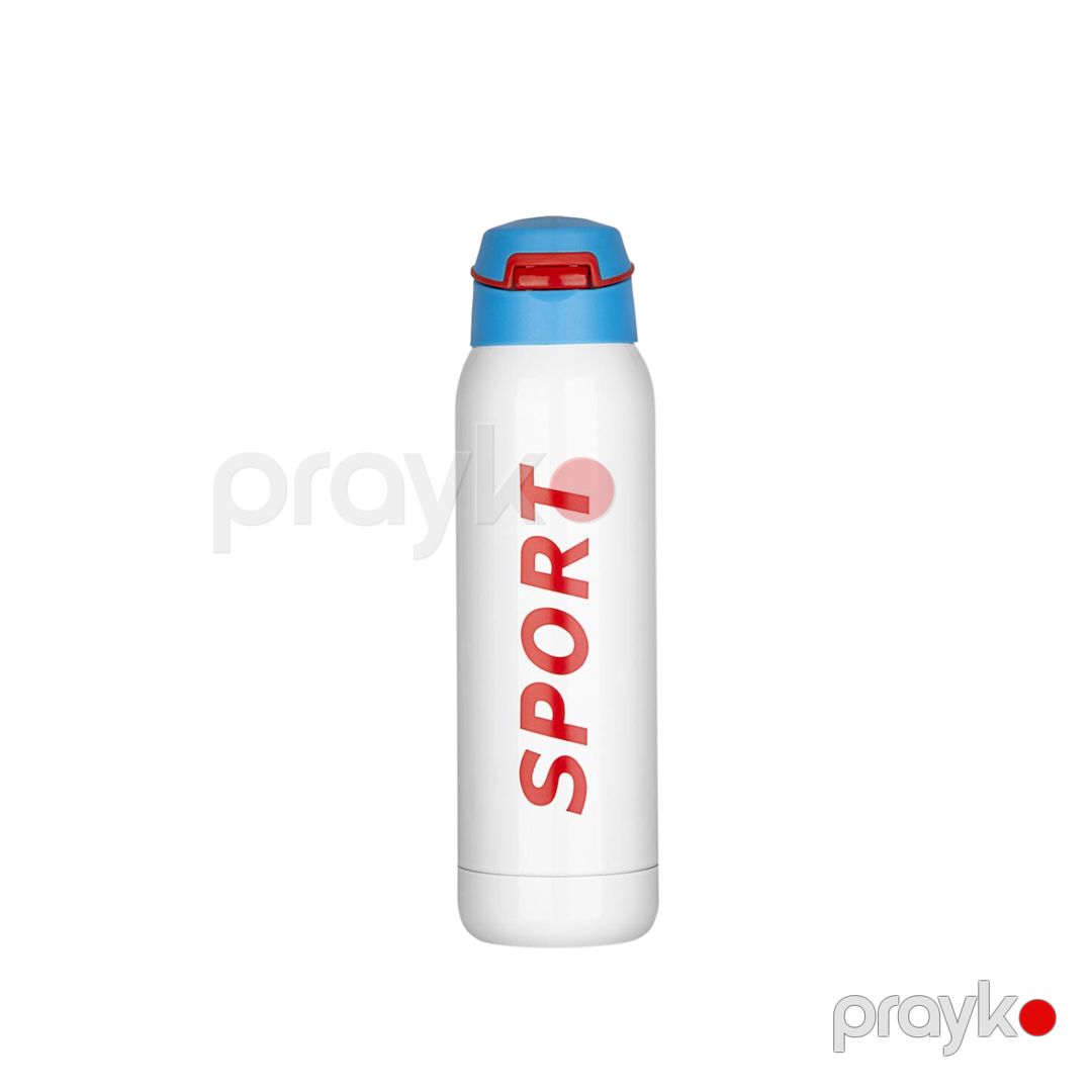 İdman su qabı Sport 2290 alüminium, ağ, 500 ml — Mallar, Bakı (2)