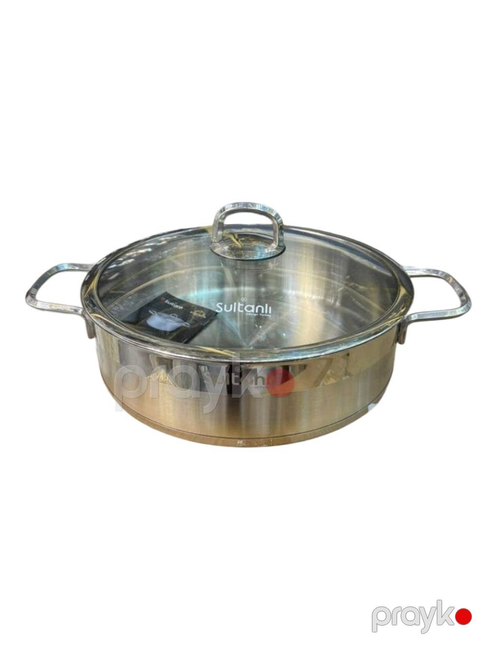 Qazan Sultanlı, 30 sm, 5.5 l, paslanmayan polad, gümüşü — Mallar, Bakı