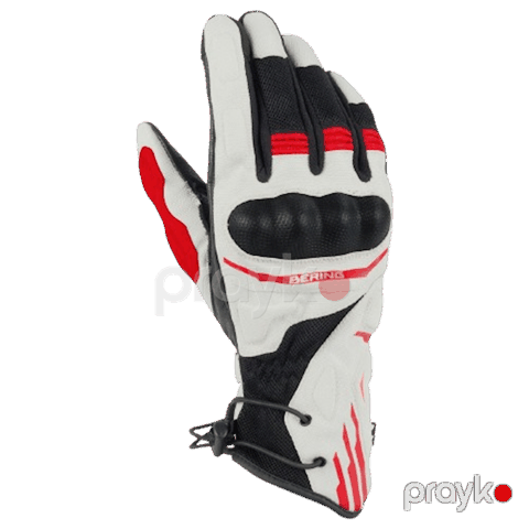 Motosikl əlcəkləri Bering Bakundu BGE691 T12 Black/Grey/Red, ölçü XXL — Bakı