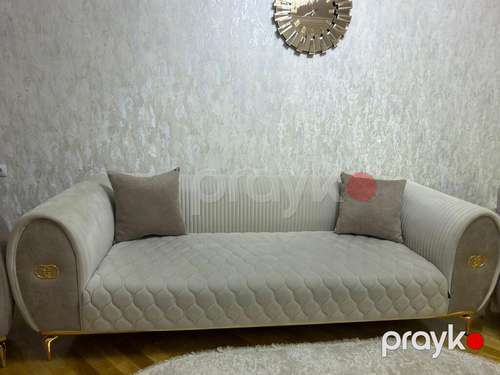 İşlənmiş, Divan, 2 kreslo, Bazasız, Açılmayan — Yumşaq mobilya dəstləri, Digah (3)
