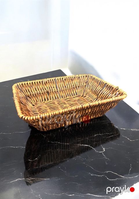 Çörək qabı 11266-275, qəhvəyi, həsir, 17x23 sm — Bakı