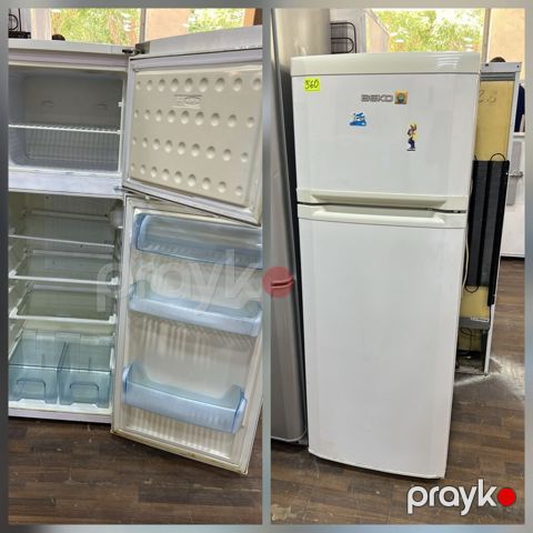 Beko iki kameralı soyuducu - Üstdə dondurucu bölmə, altda soyuducu — Digah