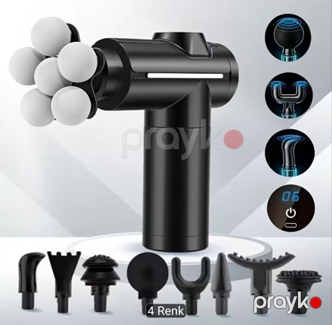 Dərin əzələ masajı üçün elektrikli portativ “massage gun”. Sakit və — Mingəçevir