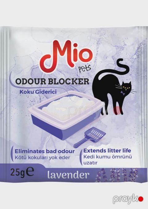 Pişik tualetləri üçün qoxunun aradan qalxması üçün vasitə Mio Lavender, 25 q — Bakı