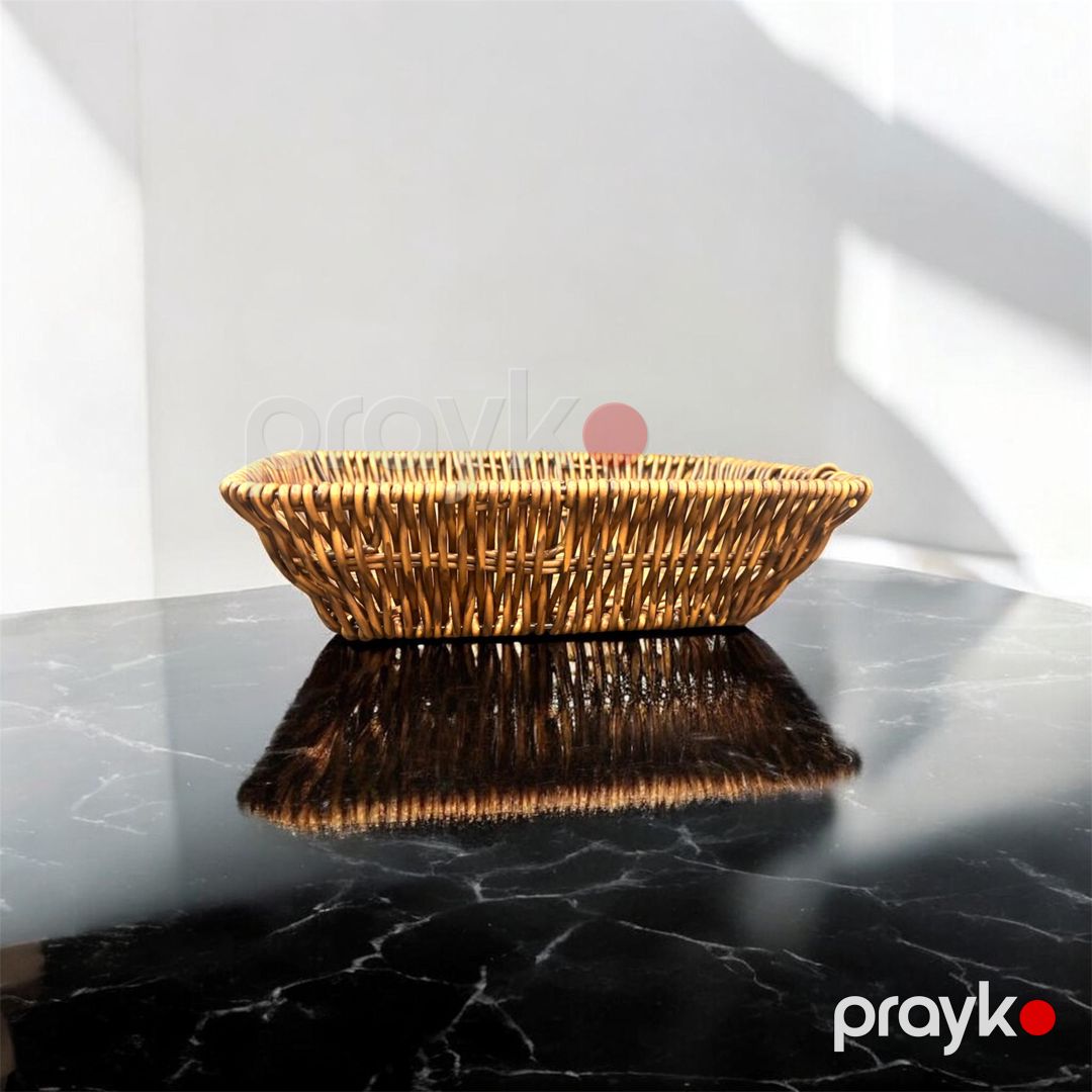 Çörək qabı 11266-275, qəhvəyi, həsir, 17x23 sm — Mallar, Bakı (2)