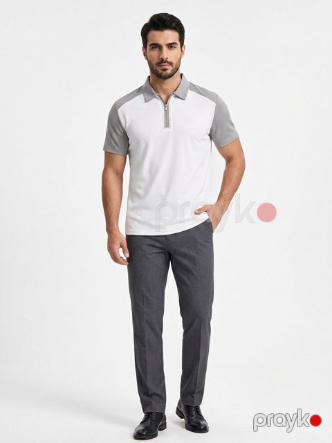 Qısaqollu polo 2694674, ağ, poliester, ölçü XL — Bakı